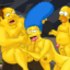 Comic Book Guy in a threesome with Marge and Homer!
